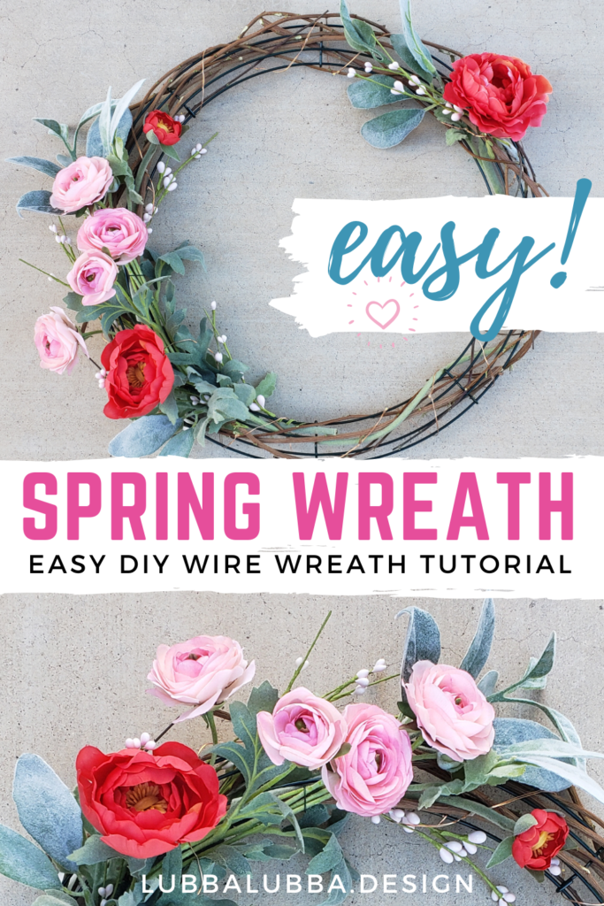 Quick and easy 30 minute craft, DIY wreath for spring or summer with LED lights. SO CUTE!