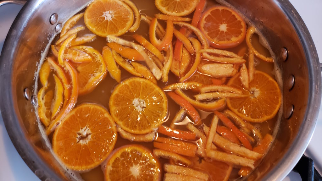 Take the hassle out of cooking breakfast for a crowd with these super easy, delightfully tasty candied orange sheet pan pancakes with warm spiced syrup.