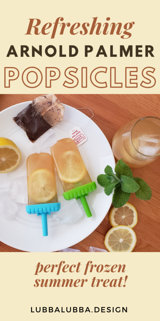 Cool off with an icy Arnold Palmer ice pop! Lemonade and iced tea can’t be beat! #icepop #popsicles #lemon #frozen #icelolly