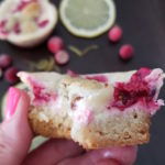 Keto cheesecake bars cranberry lemon