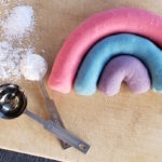 Easy 3 minute scented homemade playdough recipe for quick toddler sensory activity.