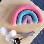 Easy 3 minute scented homemade playdough recipe for quick toddler sensory activity.